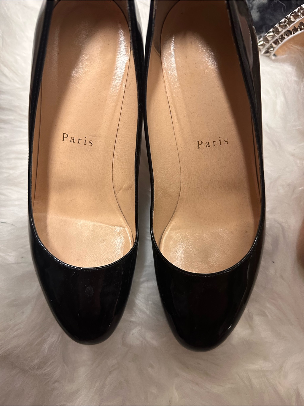 Christian Louboutin Black Patent Leather Women's Pumps